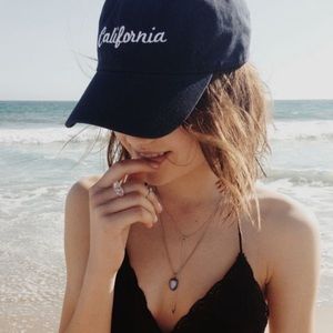 NWOT brandy hat w/ free stickers